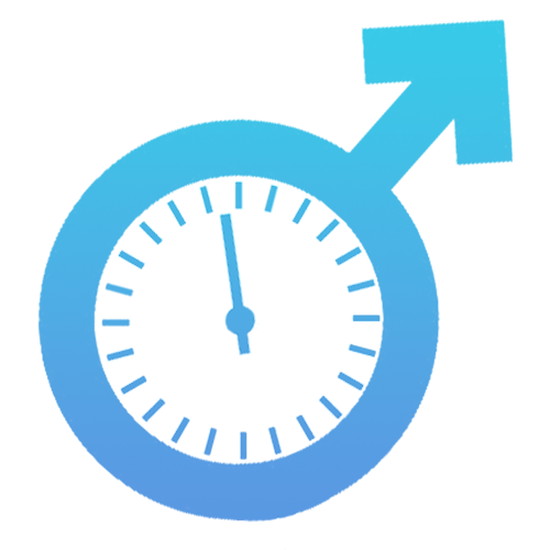 male symbol stopwatch